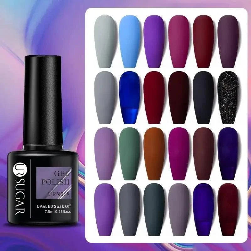TREND Matte 7.5ML Nail Gel Polish Base Matte Coat UV LED Home Manicure Luxury Matte Design Luxury Nail Gel For Womens and Girls