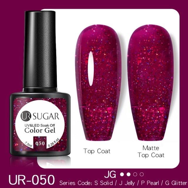 2022 New Reflective Glitter Nail Gel 8ml  Permanent UV/LED Glossy Effect Popular Diamond Nail Gel Design For Womens