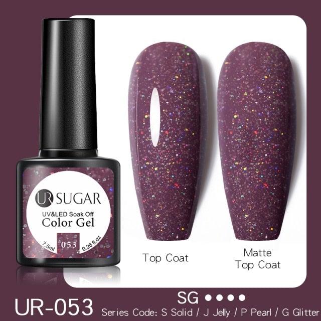 2022 New Reflective Glitter Nail Gel 8ml  Permanent UV/LED Glossy Effect Popular Diamond Nail Gel Design For Womens