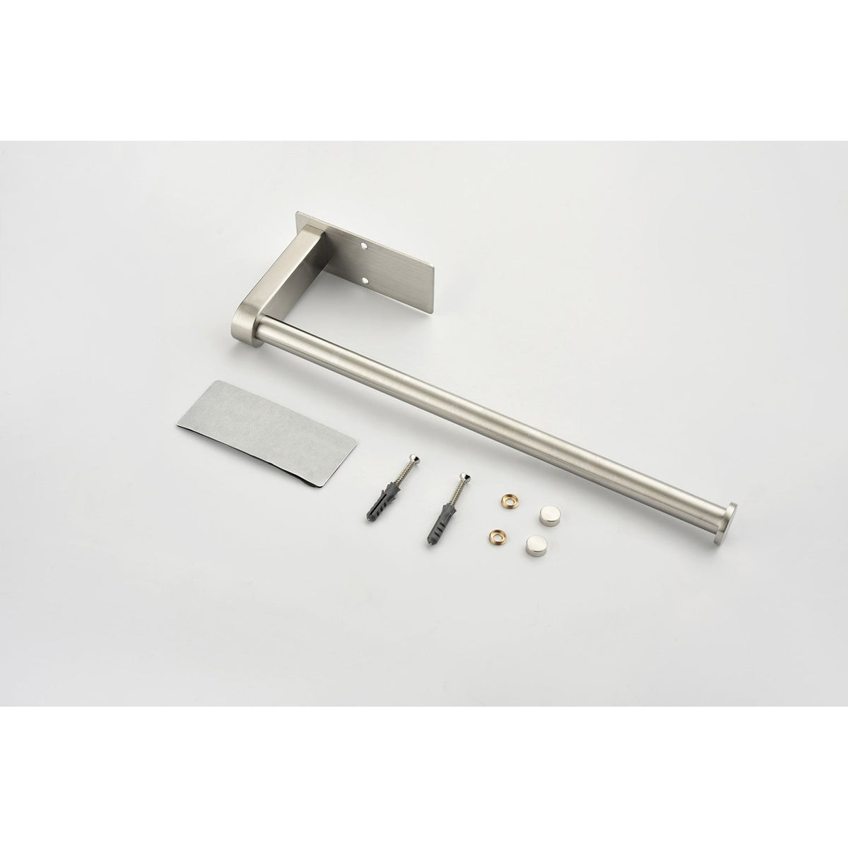 2 Pack Paper Towel Holder Wall Mount, Self-Adhesive or Drilled Paper Towel Holder Under Cabinet. Suitable for kitchen, bathroom, pantry