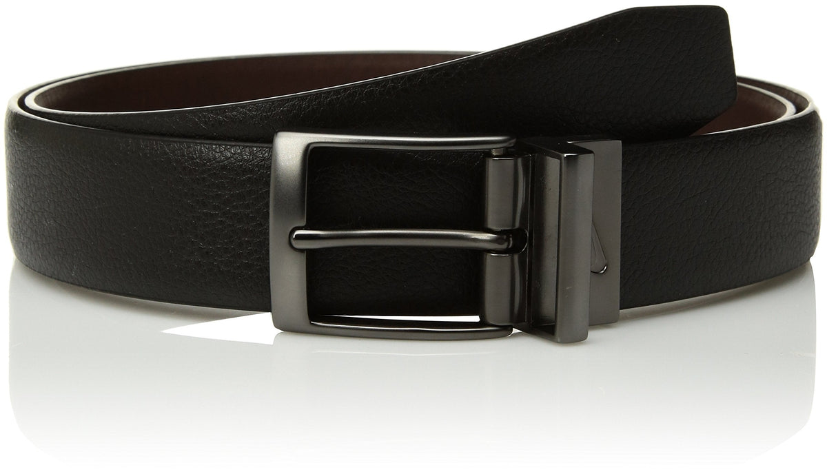 Nike Mens Pebble Feather Edge Reversible Belt Black/Brown 34