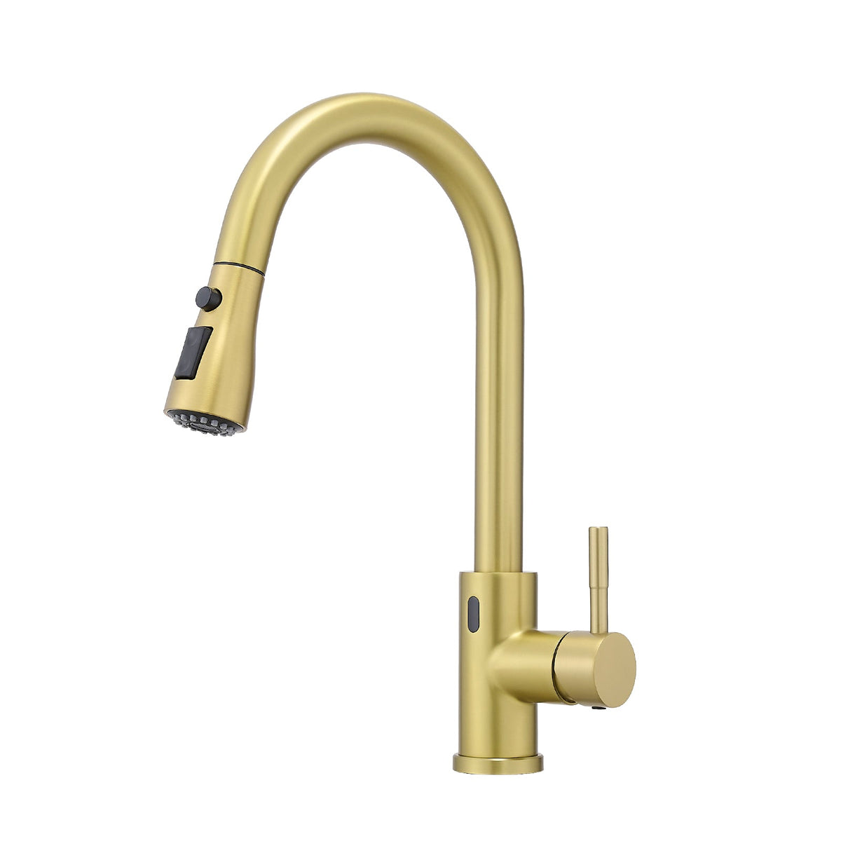 Touchless Kitchen Faucet, Hands Free Automatic Smart Kitchen Faucet, Stainless Steel Touchless Kitchen Faucet Brushed Gold