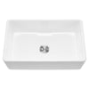 33.5x20 in Farmhouse Sink Undermount Kitchen Single Bowl Basin Fireclay White