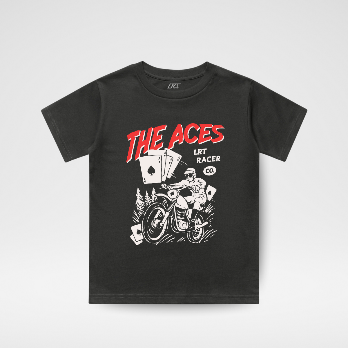 THE ACES TEE - COAL (FRONT ONLY)