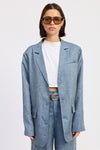 OVERSIZED BUTTON UP BLAZER