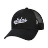 adidas Womens Mesh Back Snapback Cap Adjustable Fit Trucker Hat Black/White One Size