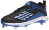 adidas Mens FV9350 Baseball Shoe Black/Royal Blue/White 7