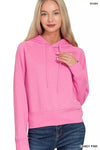 Zenana Drawstring Scuba Hoodie