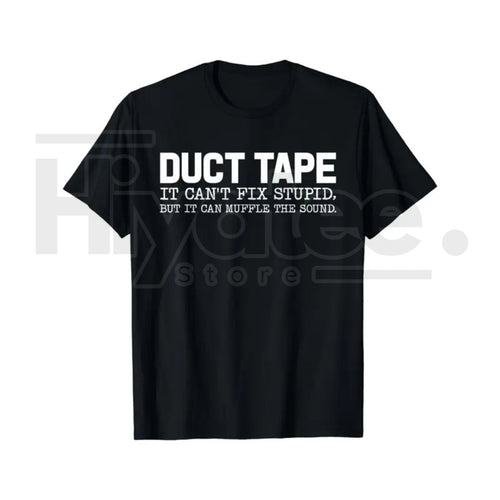 "Duct Tape Fixes Everything" – Funny Sarcastic Men’s Graphic Top