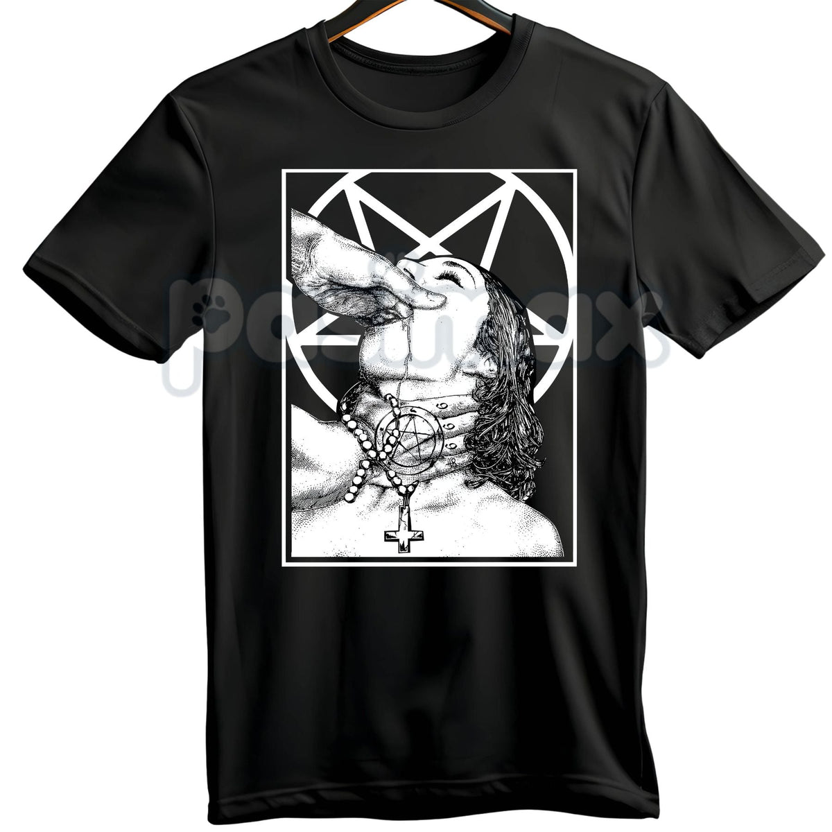 Unholy Nun Naughty Graphic T-Shirt – Dark Gothic Aesthetic Hoodie & Edgy Streetwear Sweatshirt