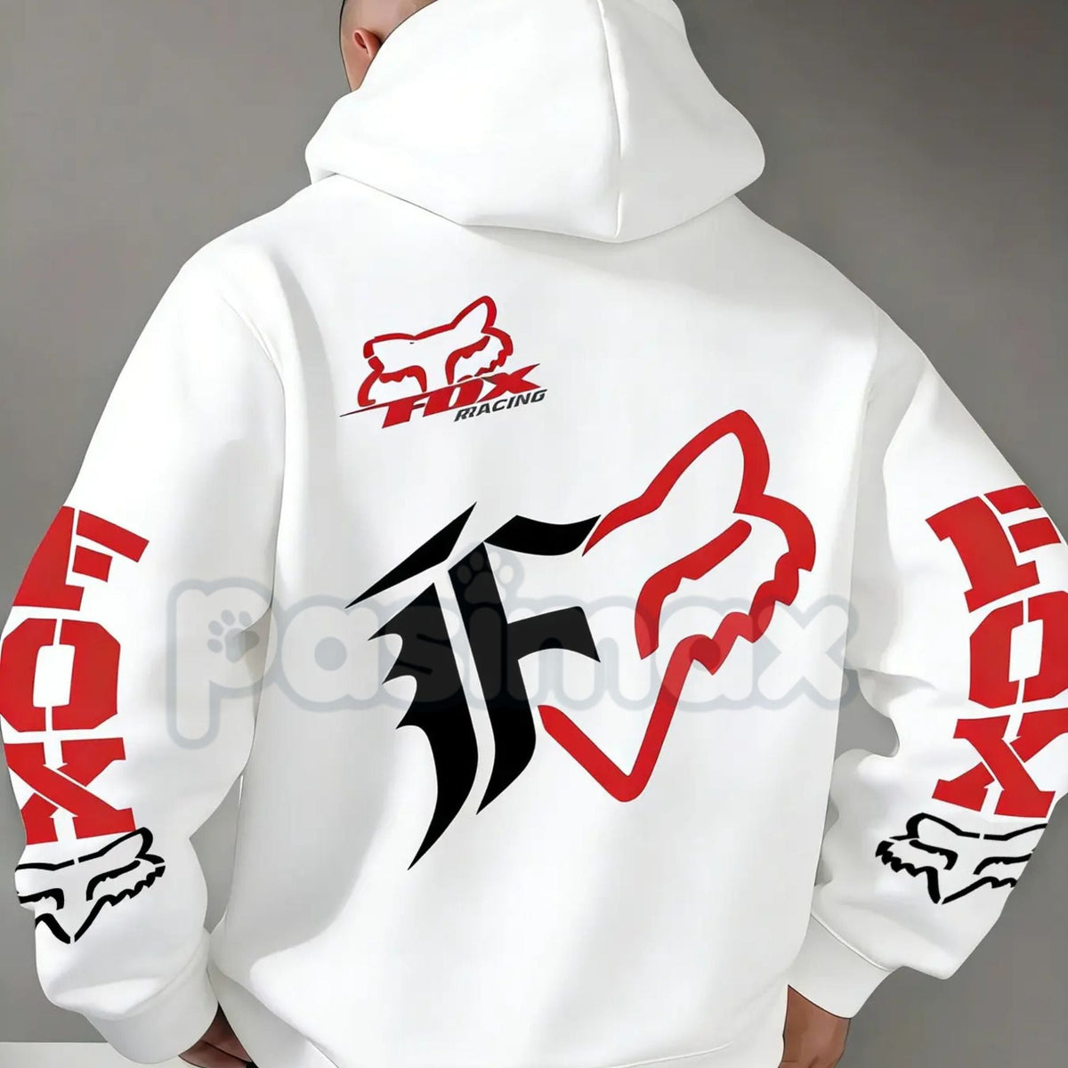 Fox Racing Inspired Vintage Graphic Hoodie – Retro Motocross Lifestyle Pullover, MTB Streetwear, Unisex Action Sports Apparel