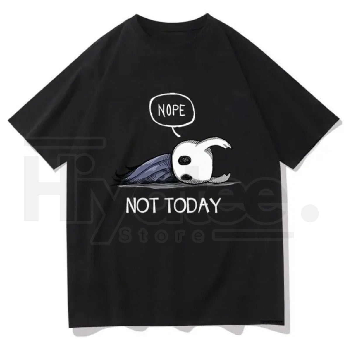 "Nope Not Today" Hollow Knight T-Shirt – Harajuku Aesthetic Vintage Streetwear