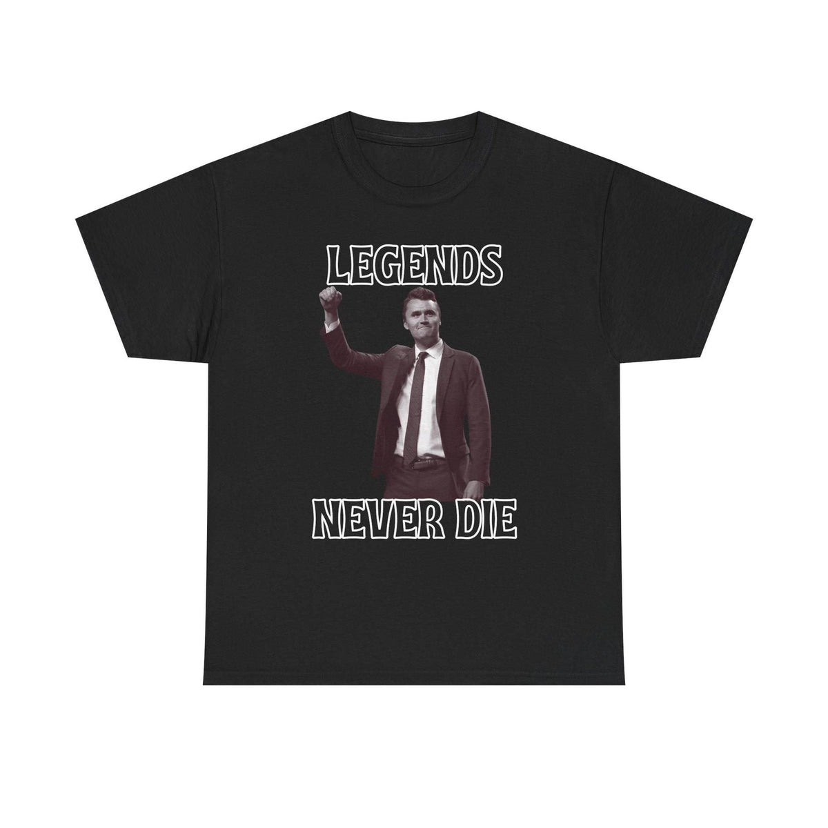 "Legends Charlie Kirk" T-Shirt - Unisex Heavy Cotton Tee, Political Figure Apparel