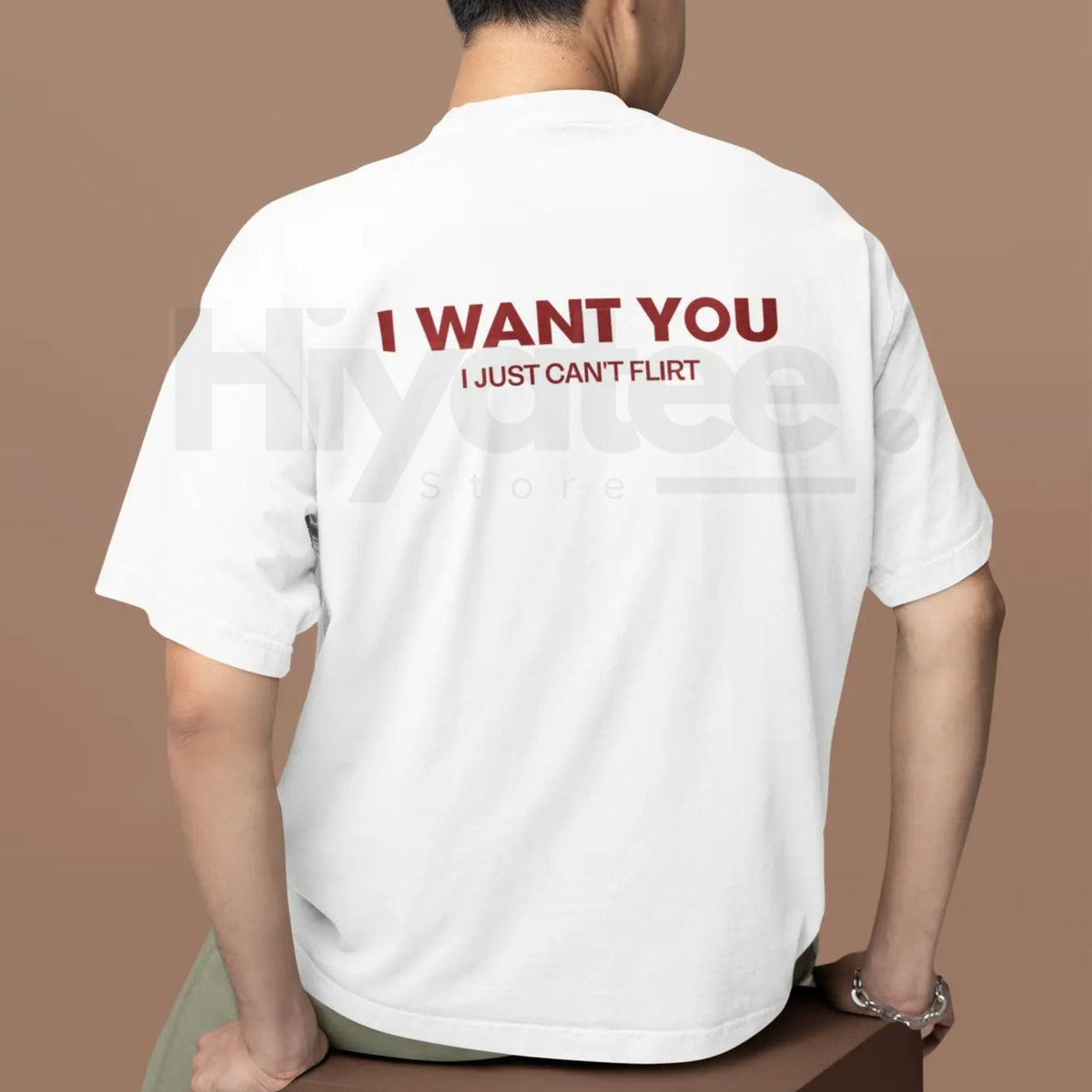 "I Want You I Just Can't Flirt" Funny T-Shirt – Relatable Sarcastic Graphic Tee