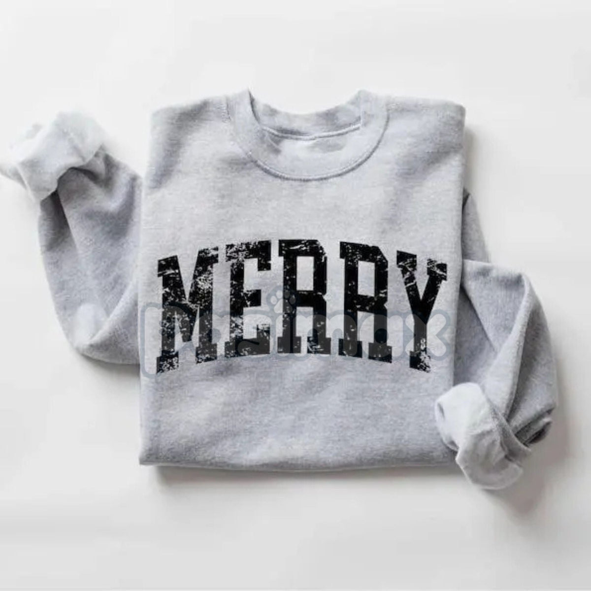 Merry Sweatshirt – Simple Holiday Crewneck Sweater
