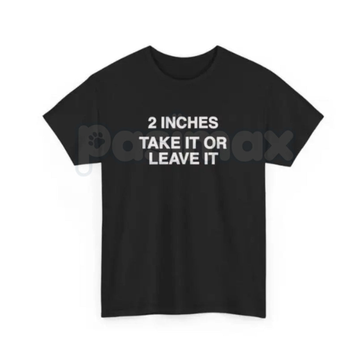 Vintage "2 Inches Take It Or Leave It" T-Shirt – Retro 90s Ad Style Funny Meme Tee, Premium 100% Cotton Sarcastic Men's Top, Soft Lived-In Heavyweight Gag Gift, Made in USA