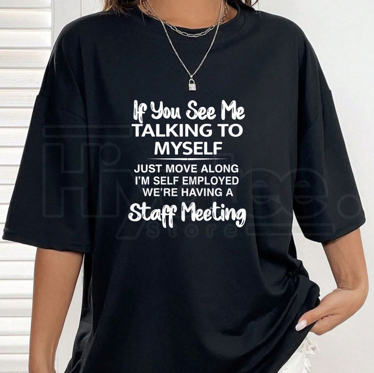 Plus Size "If You See Me Talking To Myself" – Funny Sarcastic Summer Outdoor Sports