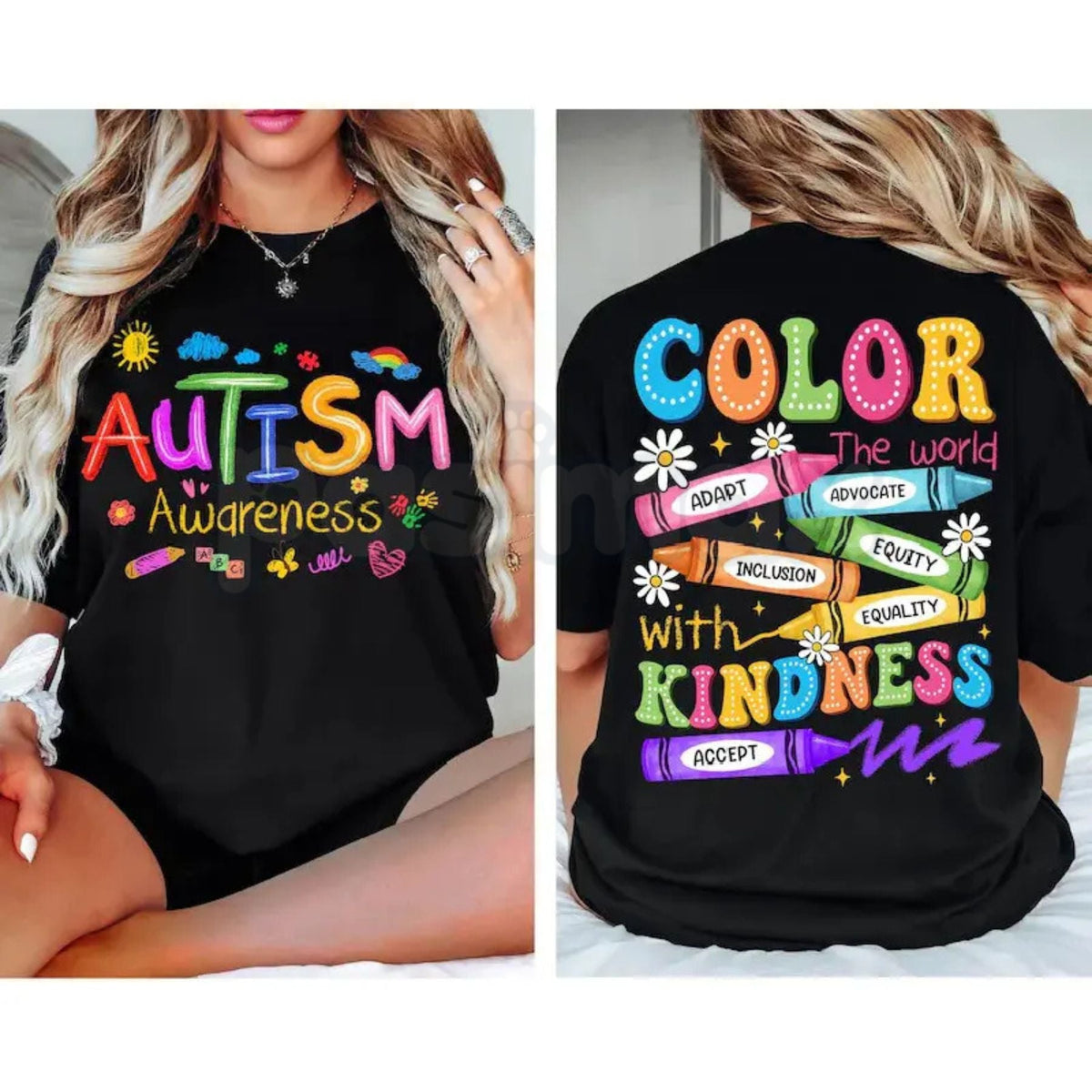 "SPED Teacher" 2-Sided Autism Awareness T-Shirt – Inclusive Educator Graphic Tee, Premium 100% Cotton Neurodiversity Top, Soft Lived-In Heavyweight Support Shirt, Made in USA