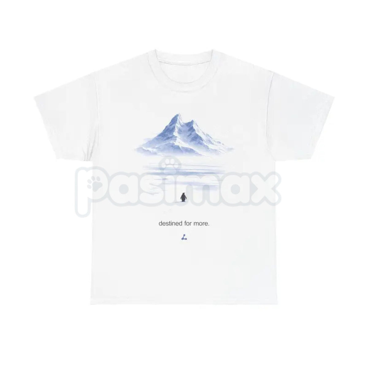 "But Why?" Penguin Mountain T-Shirt - Destined For More Meme Graphic Tee, Werner Herzog Penguin Tribute Shirt, Premium Heavyweight Unisex Existential Humor Top, Minimalist Nature Documentary Apparel, Philosophical Absurdist Streetwear