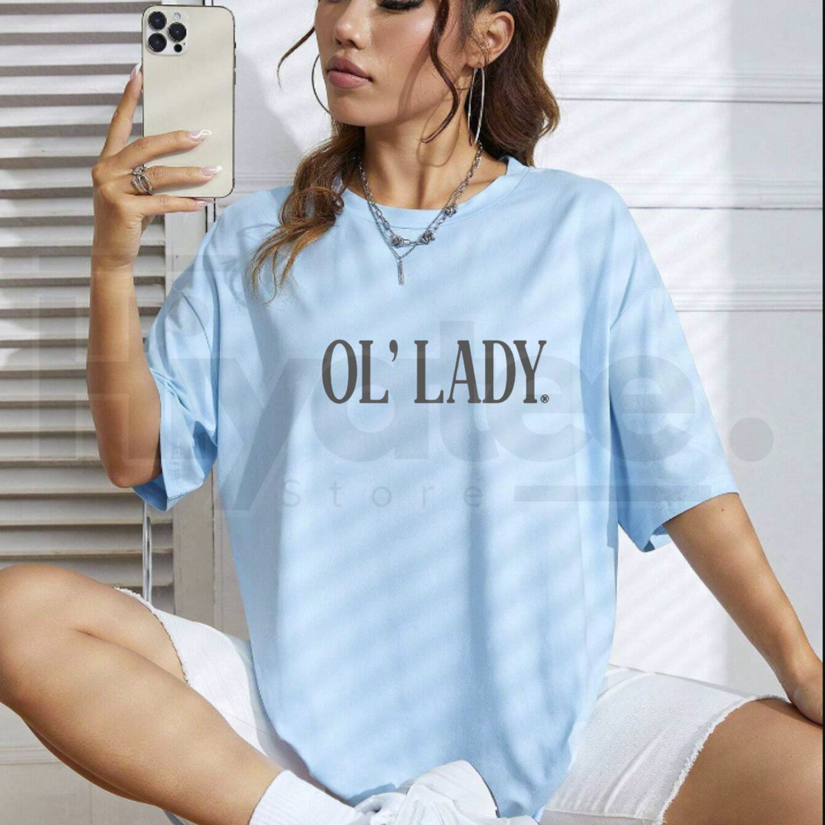 "The Ol' Lady" Funny Wife – Premium Sarcastic Relationship Graphic Top
