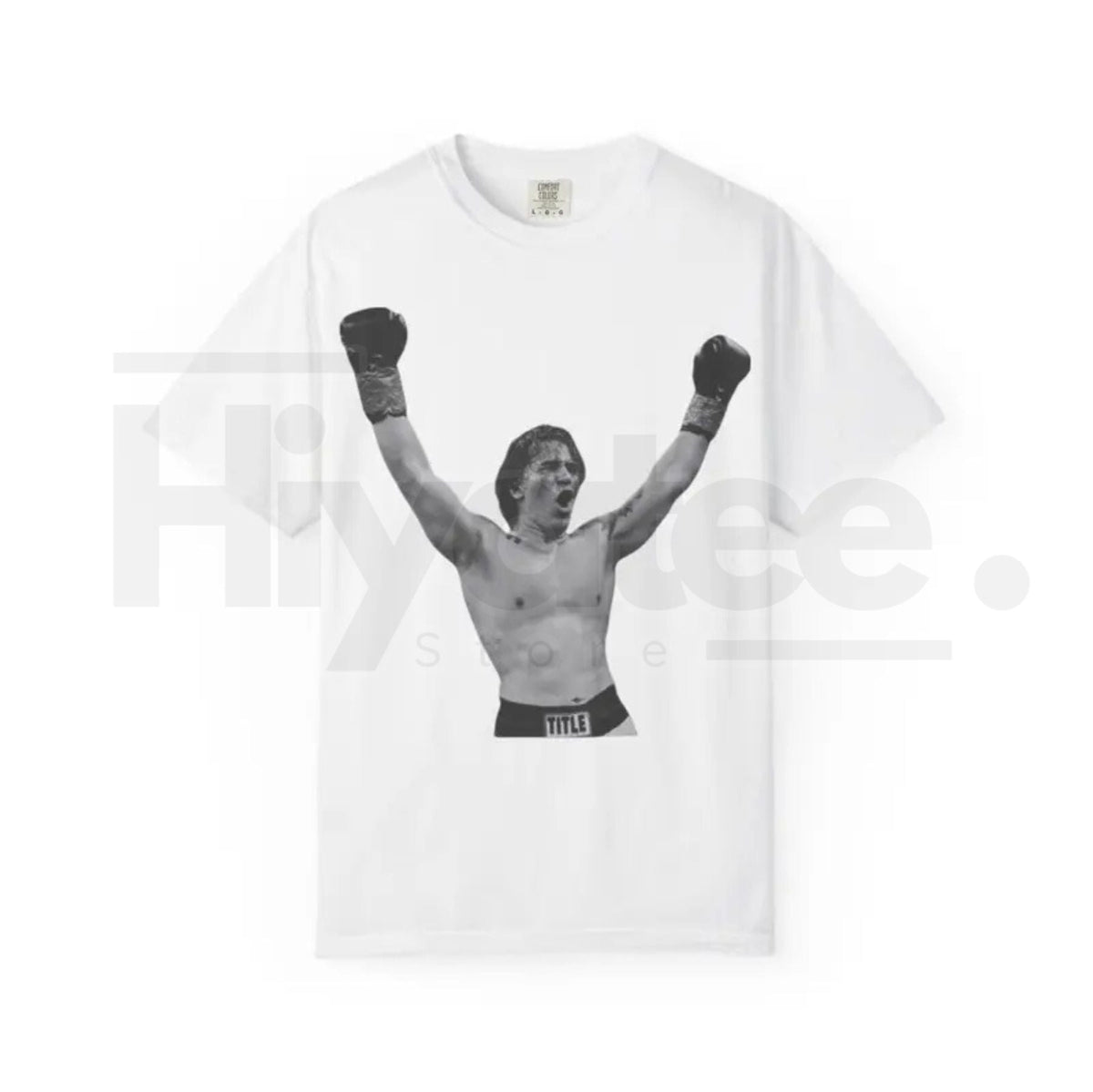 "The Victory Pose" – Retro Boxing Illustration Heavyweight Graphic