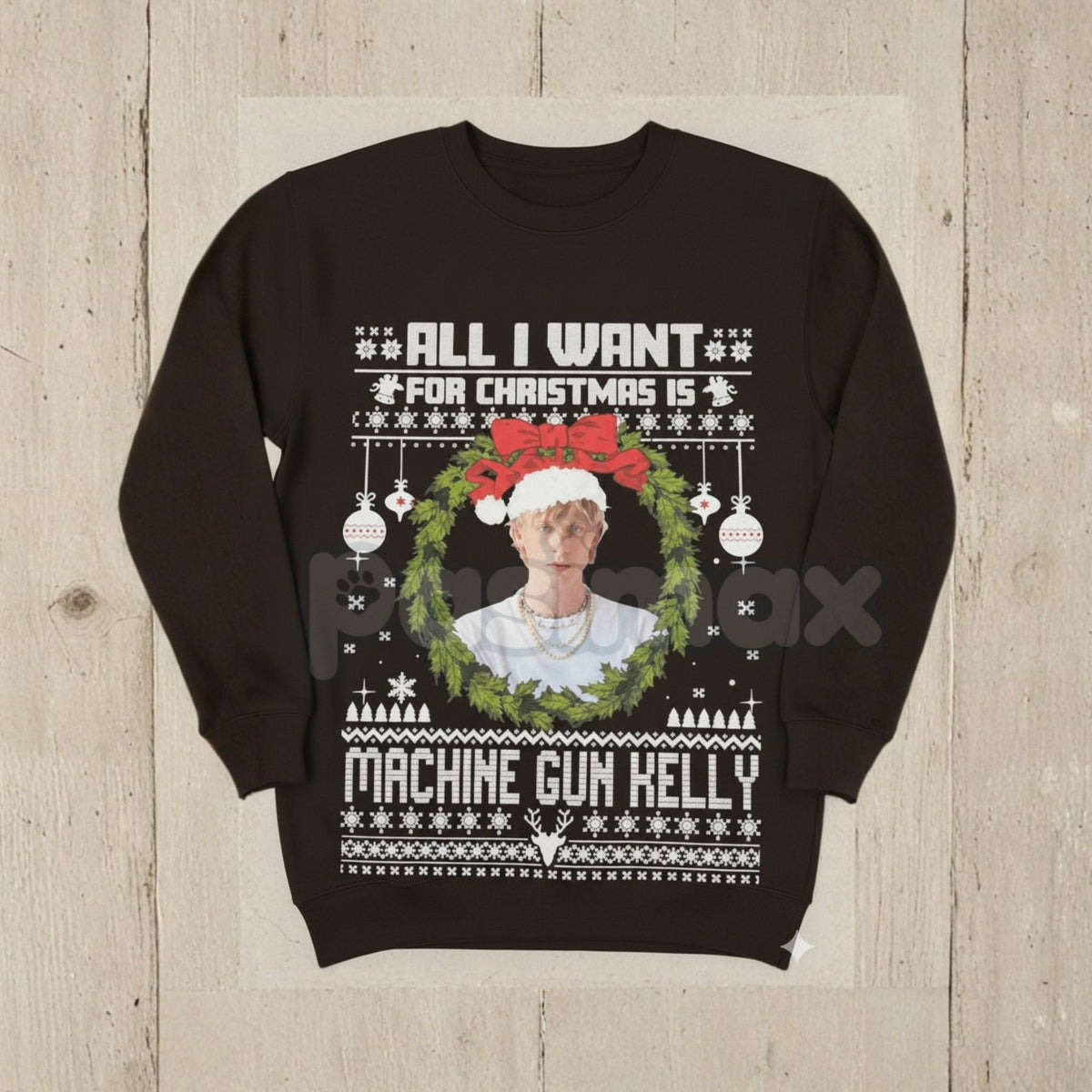 MGK "All I Want For Xmas" Sweatshirt – Machine Gun Kelly Music Holiday Crewneck