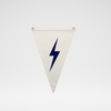 LIGHTNING BOLT CANVAS PENNANT - NAVY