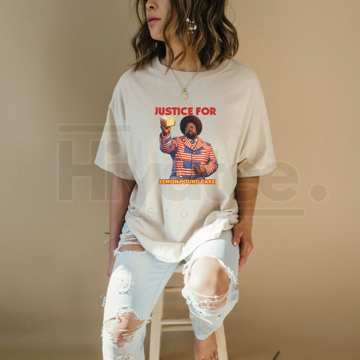 "Justice For Lemon Pound Cake" Afroman – Vintage US Batteram Graphic