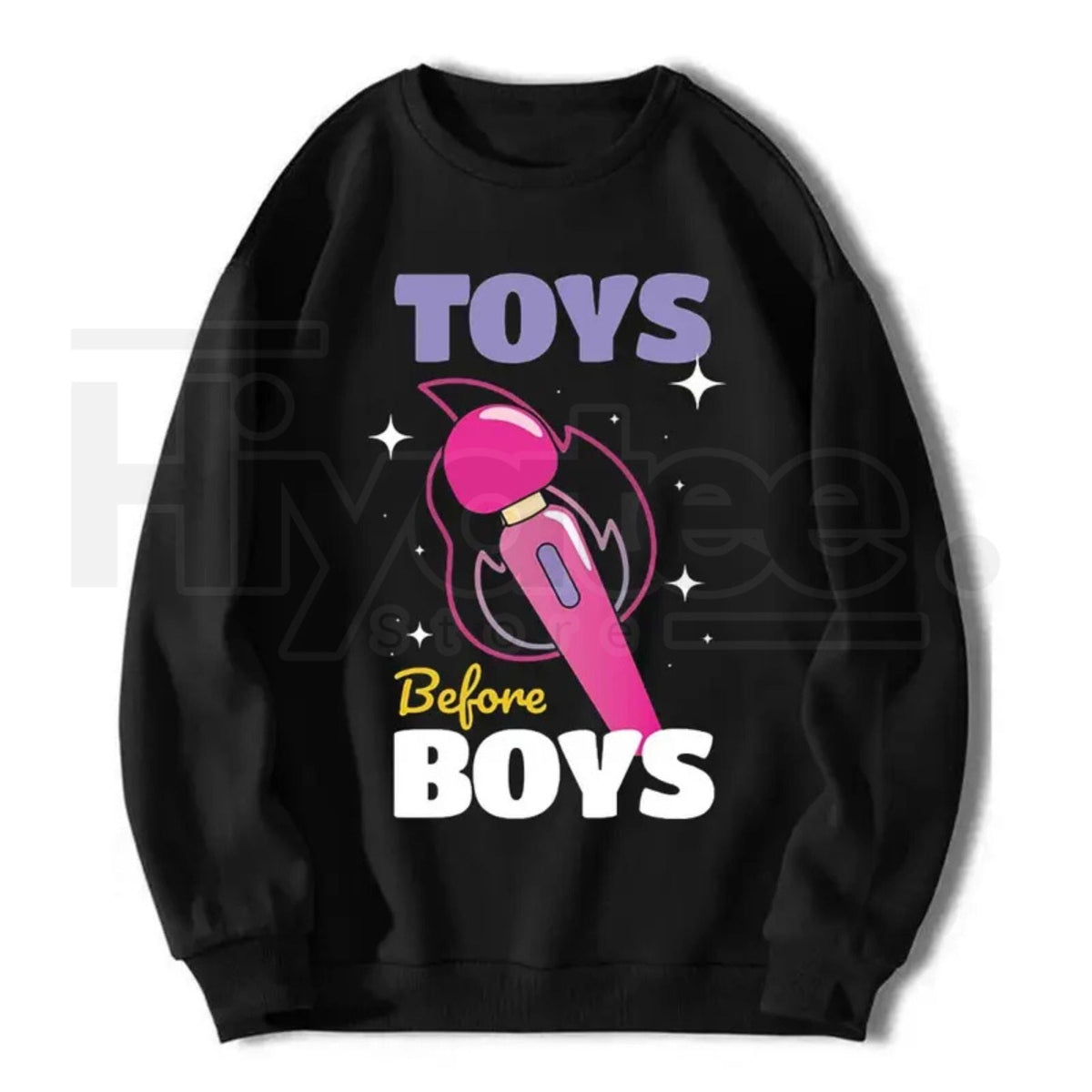 "Toys Before Boys" Funny Humor Saying – Hilarious Women’s Graphic Top
