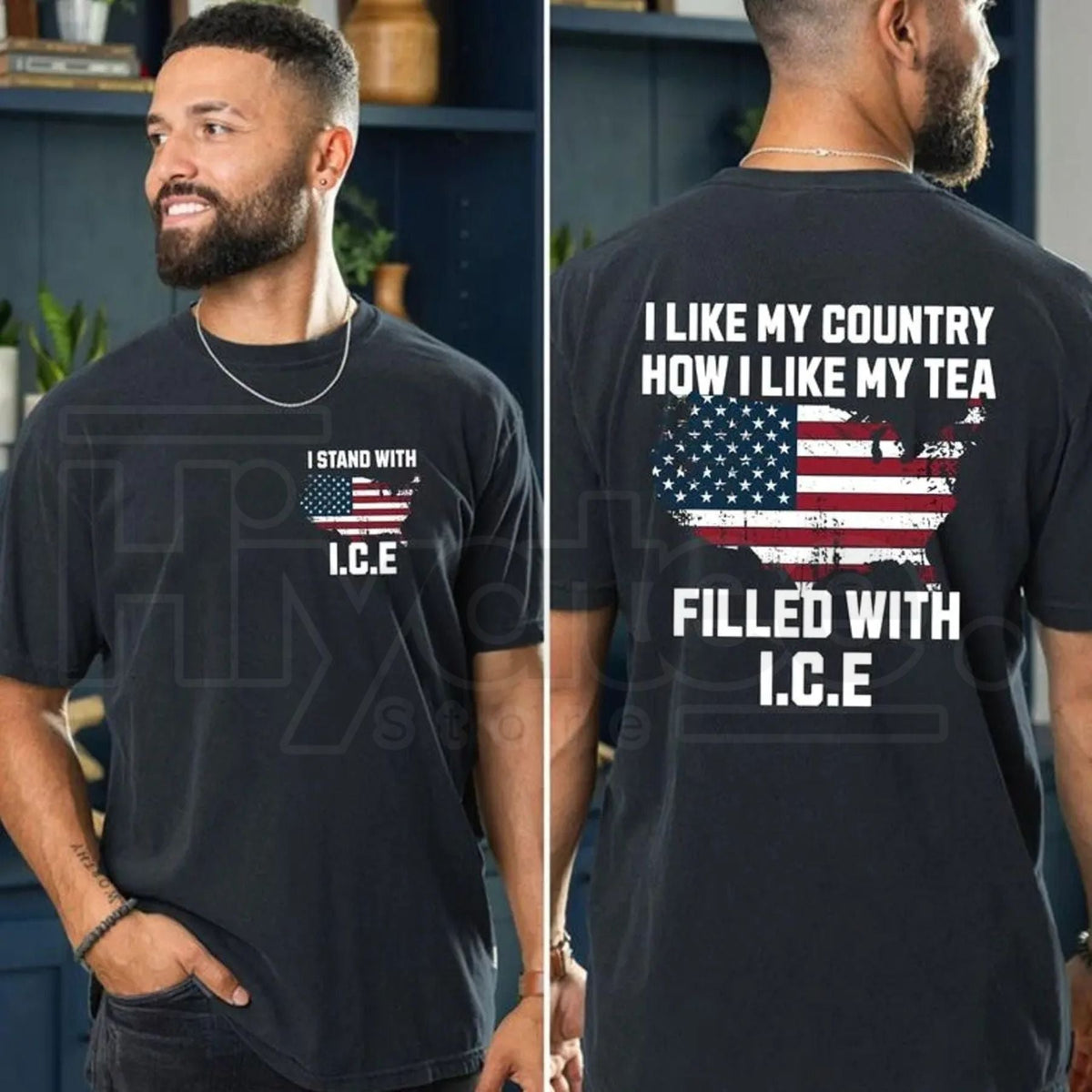 "I Like My Country How I Like My Tea" ICE Shirt – Trump Ice Ice Baby Tee