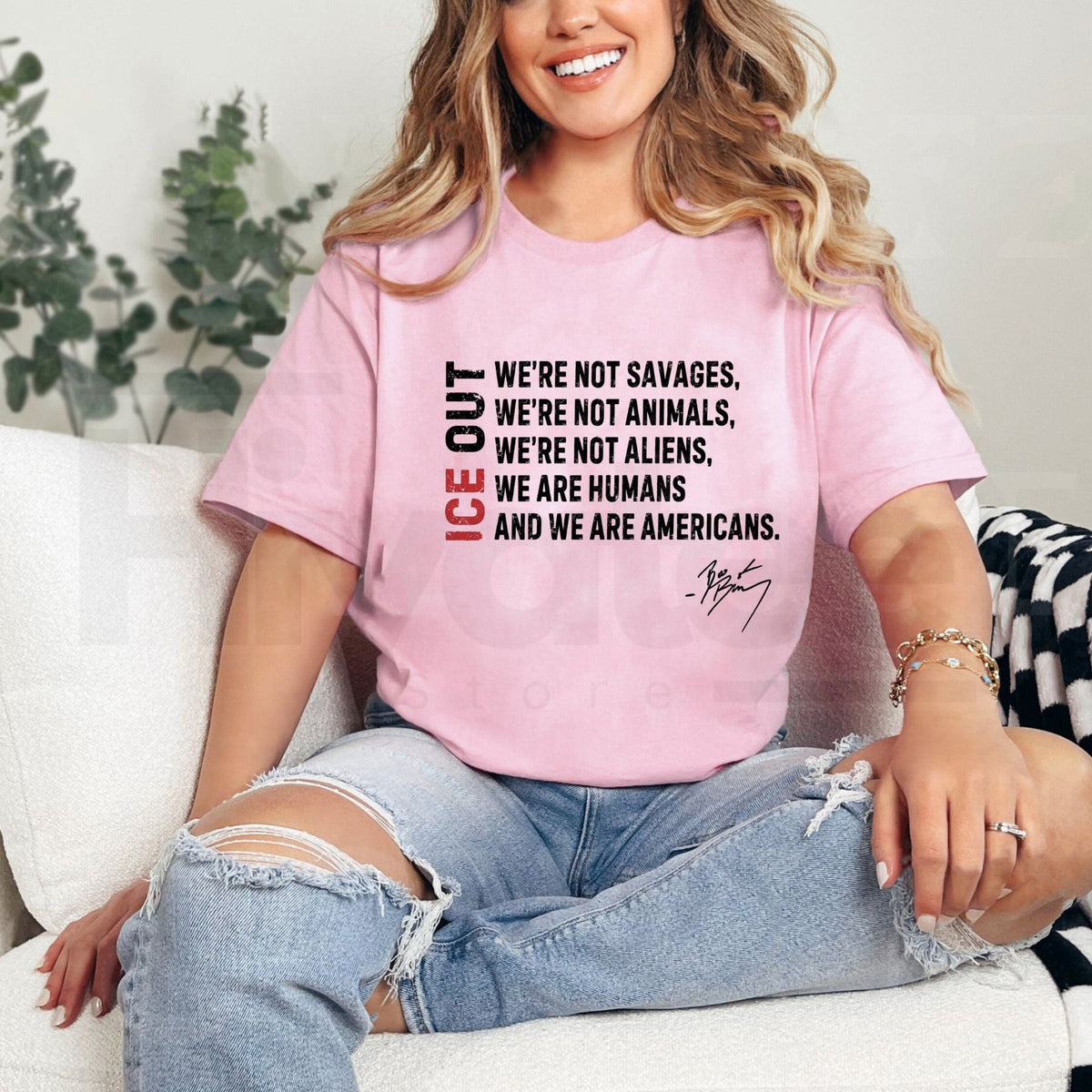 Retro "I.C.E. Out" Political Activist – Vintage Social Justice