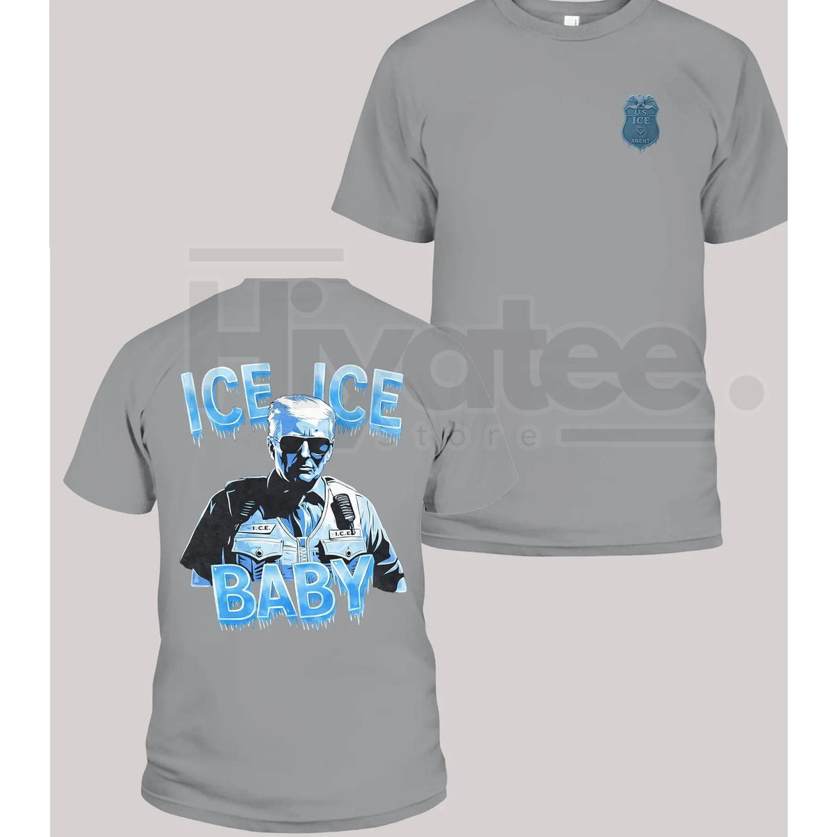 "Ice Ice Baby" Trump Graphic T-Shirt – Trending Unisex Political Parody Tee