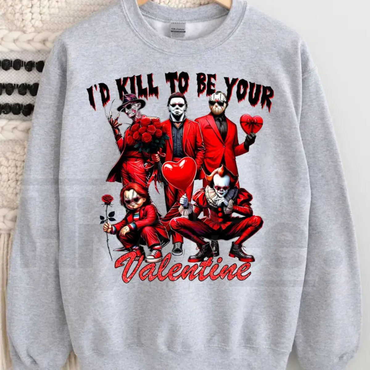 Galentine's Gang Sweatshirt: Retro Valentine’s Day Movies Graphic Tee