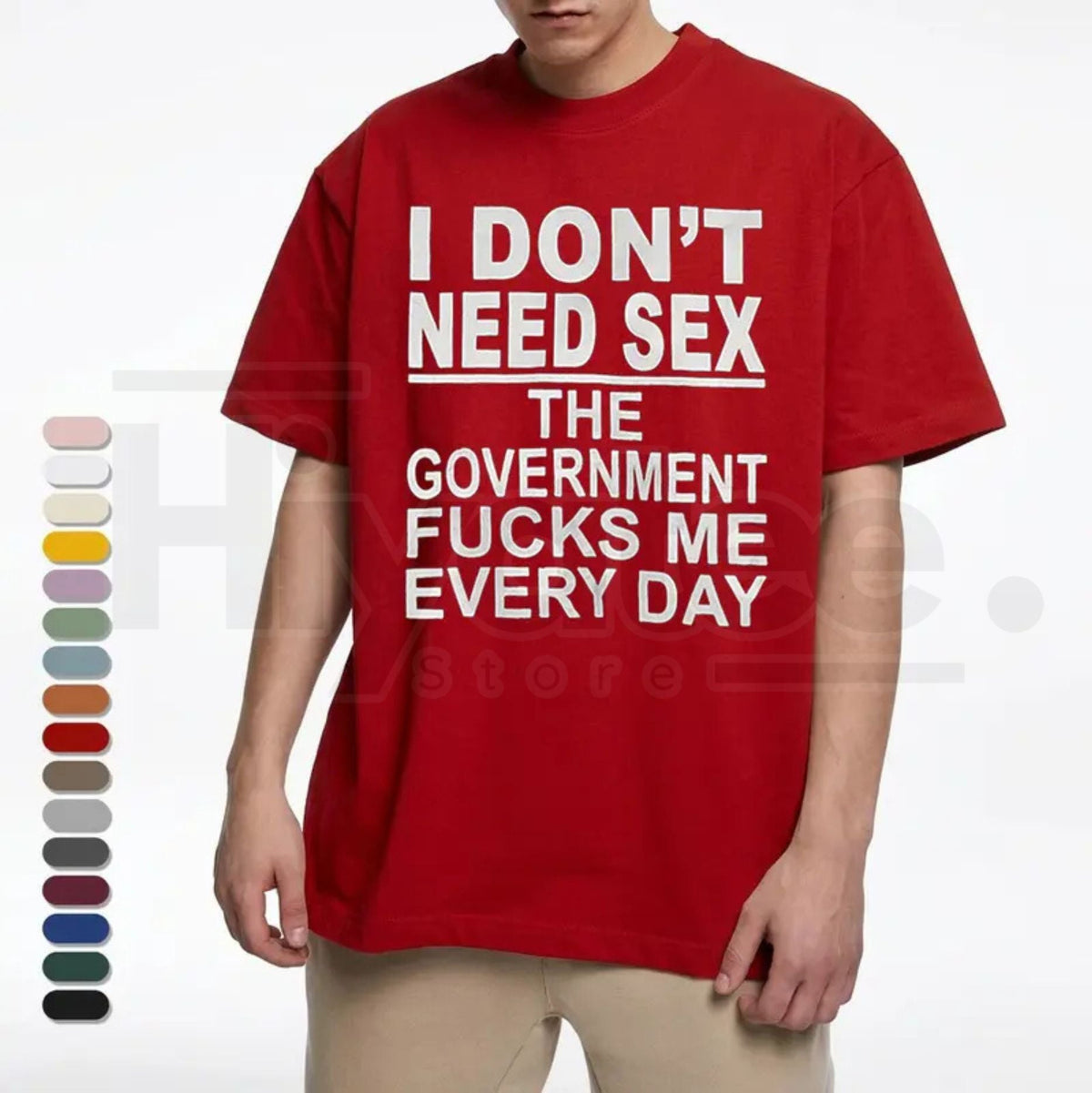 "Government Fk Me Every Day" – Funny Sarcastic Political Graphic Top