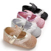 Newborn Infant Baby Girls Shoes Toddler Kids Princess Crown Glitter Design Shoes Soft Sole Anti-slip