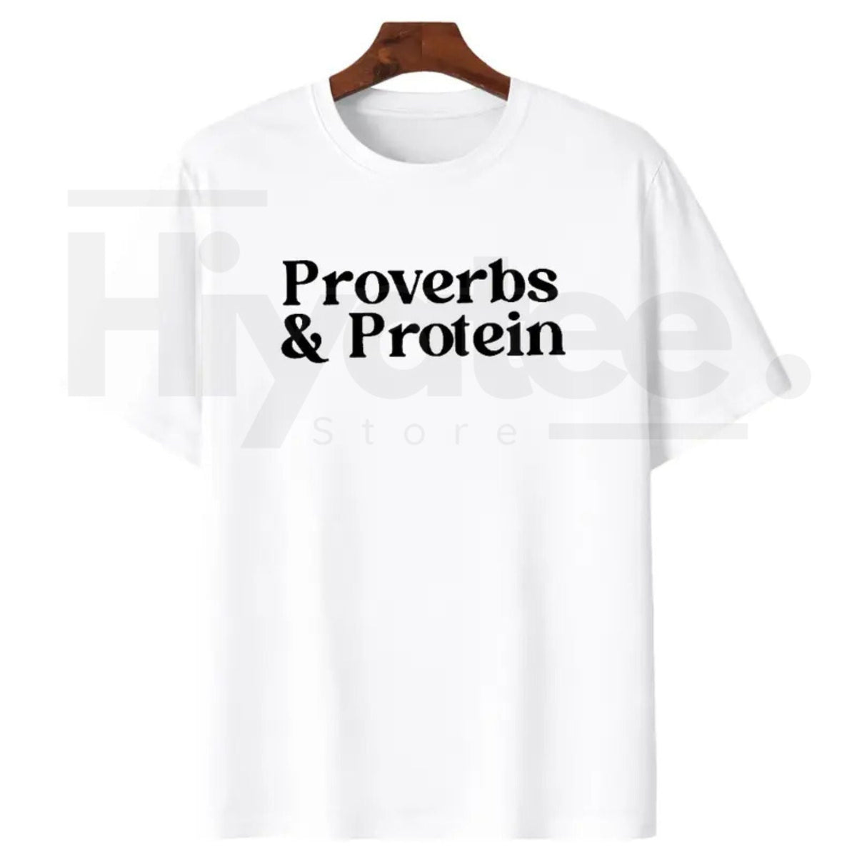 "Workout Graphic" by MAPTEES – Motivational Proverbs & Protein Gym Top