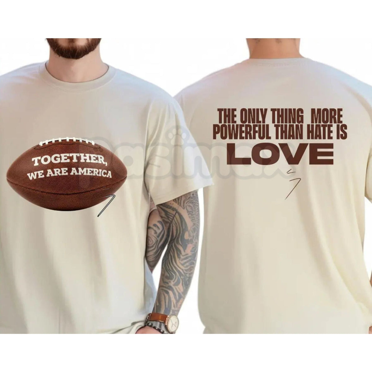 "Together We Are America" Vintage T-Shirt - Inclusive Unity & Patriotism Graphic Tee, Premium Heavyweight Unisex 100% Cotton Top, Retro Americana Solidarity Shirt, USA Heritage Celebration Apparel, Diversity & Peace Statement Tee