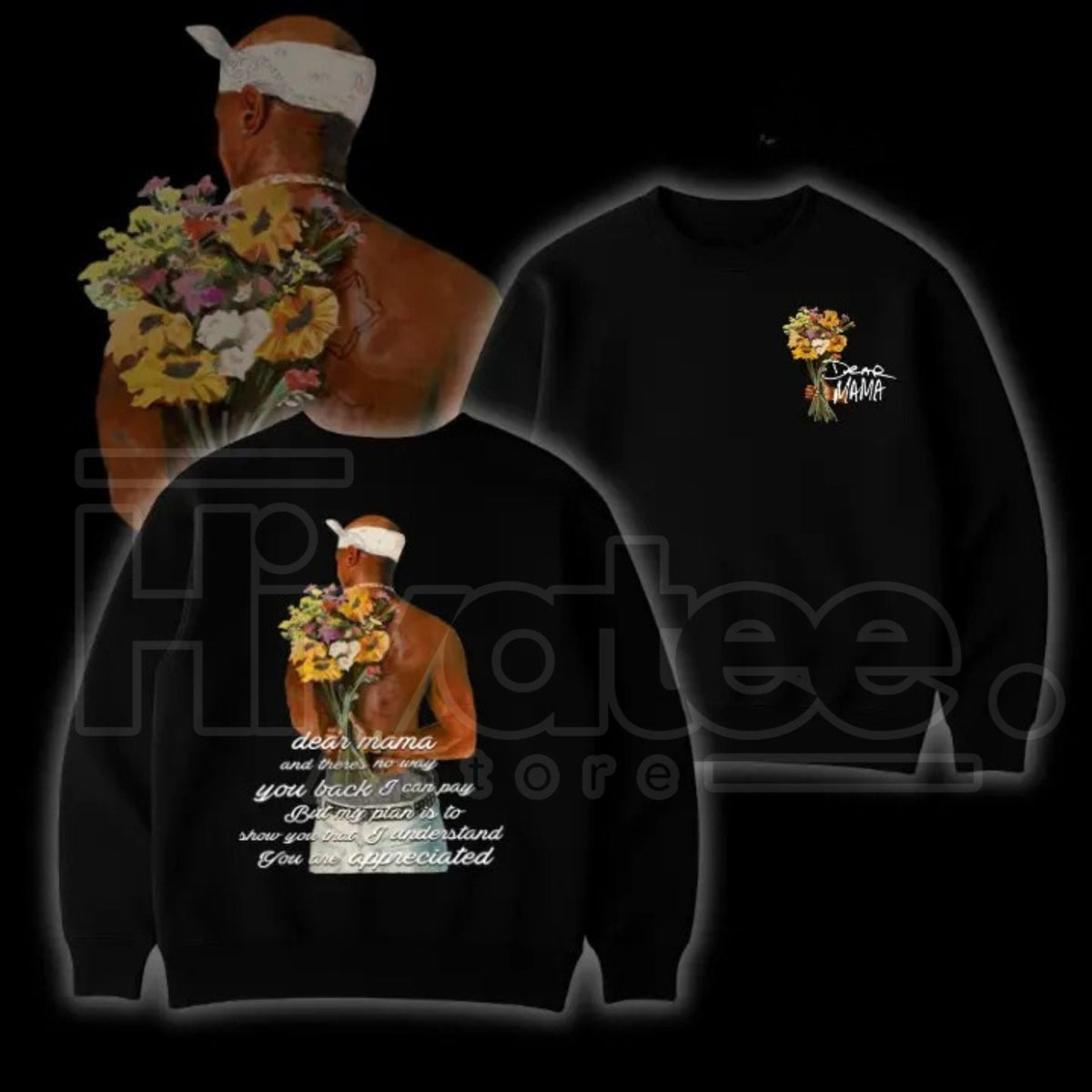 "Dear Mama" Tupac Signature – Vintage 2Pac Quote Rapper Fan Top