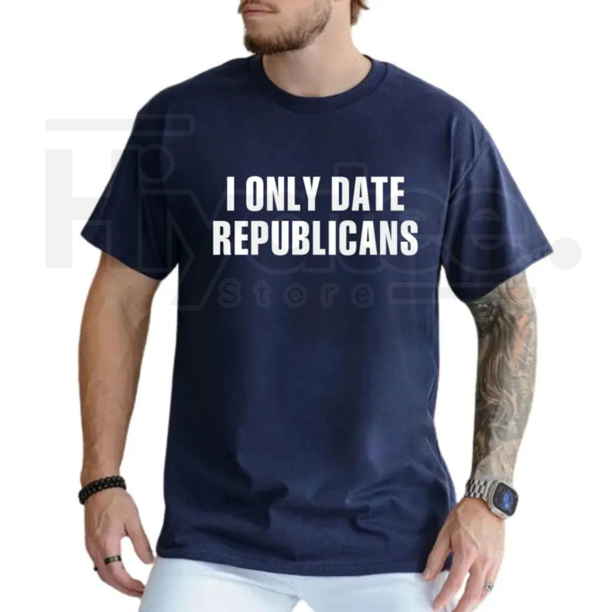 "I Only Date Republicans" – Funny Political Sarcastic Graphic Top