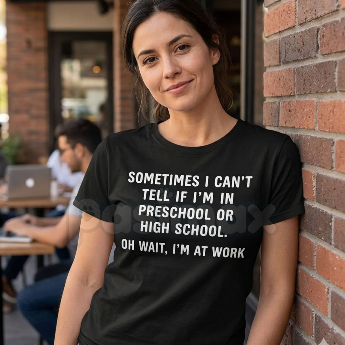 "Preschool or High School? Oh Wait, I'm at Work" T-Shirt – Funny Sarcastic Office Humor Graphic Tee, Premium 100% Cotton Workplace Statement Top, Soft Lived-In Heavyweight Corporate Satire Shirt, Made in USA