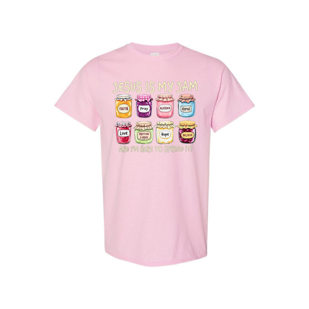 "Jesus Is My Jam" T-Shirt - Humorous Christian Faith Tee, Unisex Casual Shirt