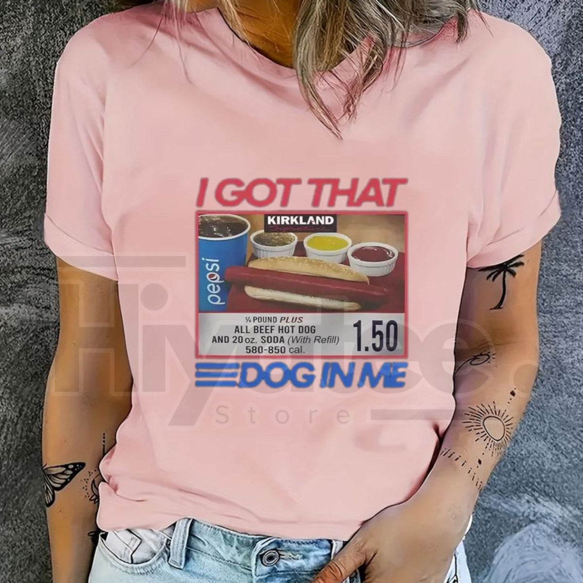 "I Got That Dog In Me" Hot Dog 1.50 T-Shirt – Funny 4th Of July Patriotic Tee