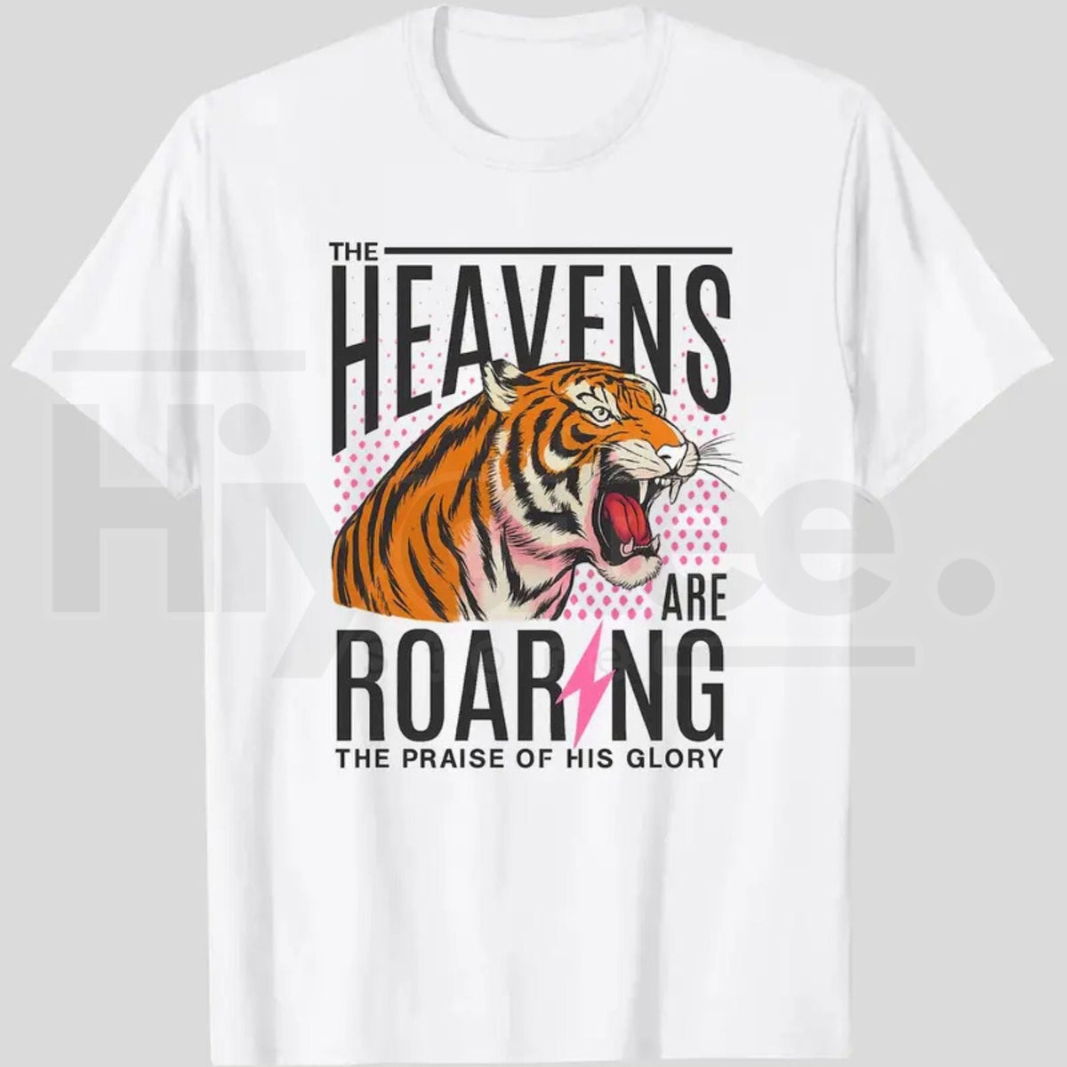 "The Heavens Are Roaring" – Empowering Christian Faith Graphic Top