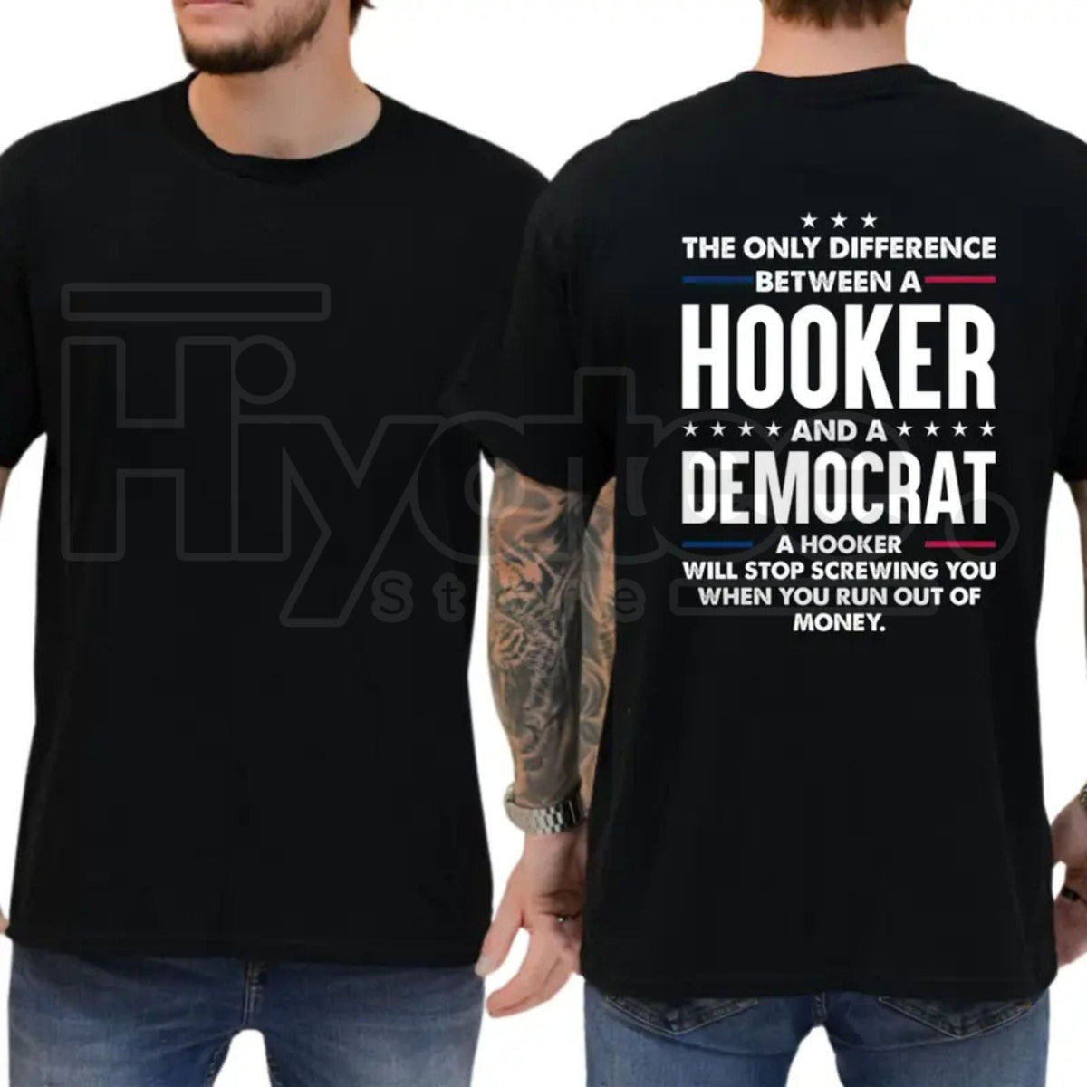 "The Only Difference" – Bold Sarcastic Political Parody Unisex Top