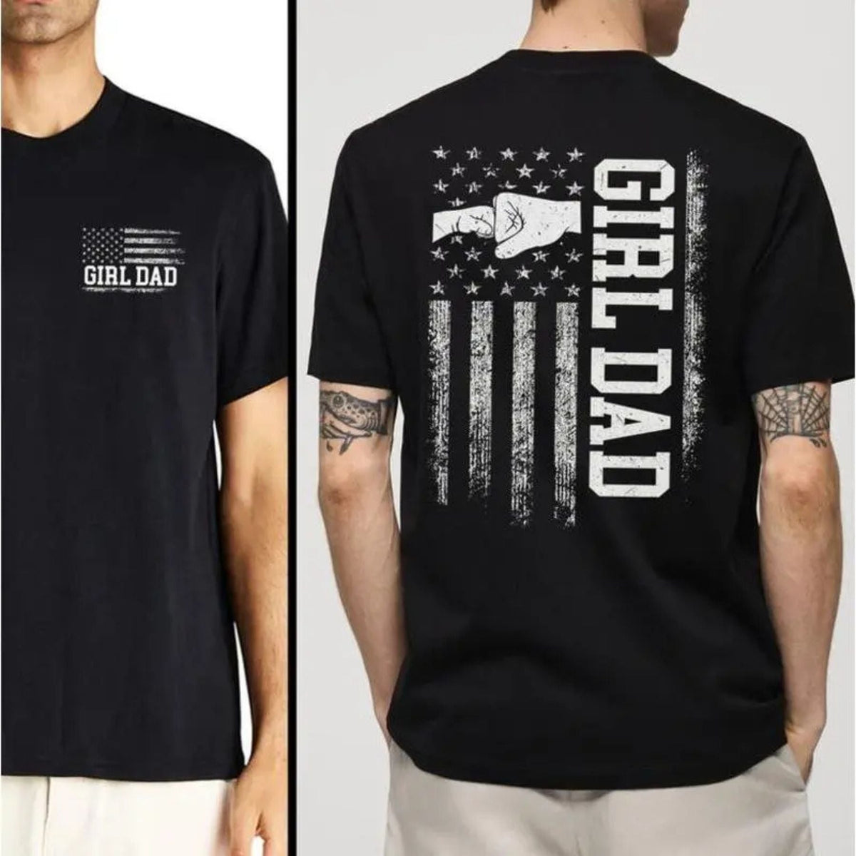 Girl Dad T-Shirt - Proud Dad of Girl Shirt, Father's Day Gift from Daughter
