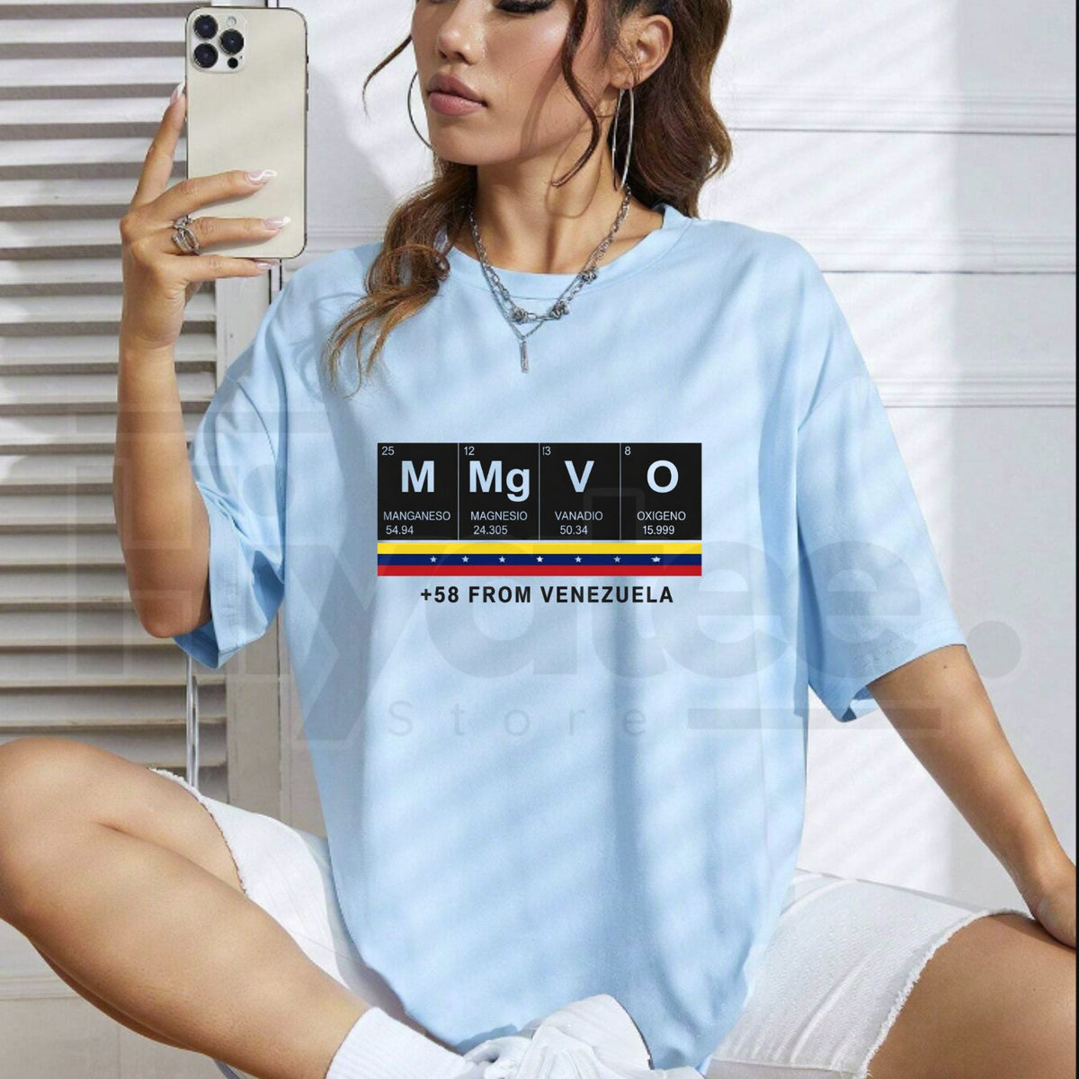 "Venezuela Periodic Table" +58 Pride – Venezuelan Latin Heritage National Graphic