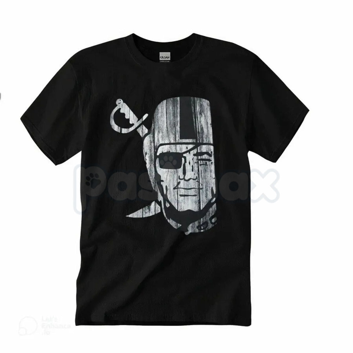"Raider Nation" Silver & Black T-Shirt – Classic Football Fan Graphic Tee, Premium 100% Cotton Gameday Top, Soft Lived-In Heavyweight Unisex Raider Gear, Made in USA