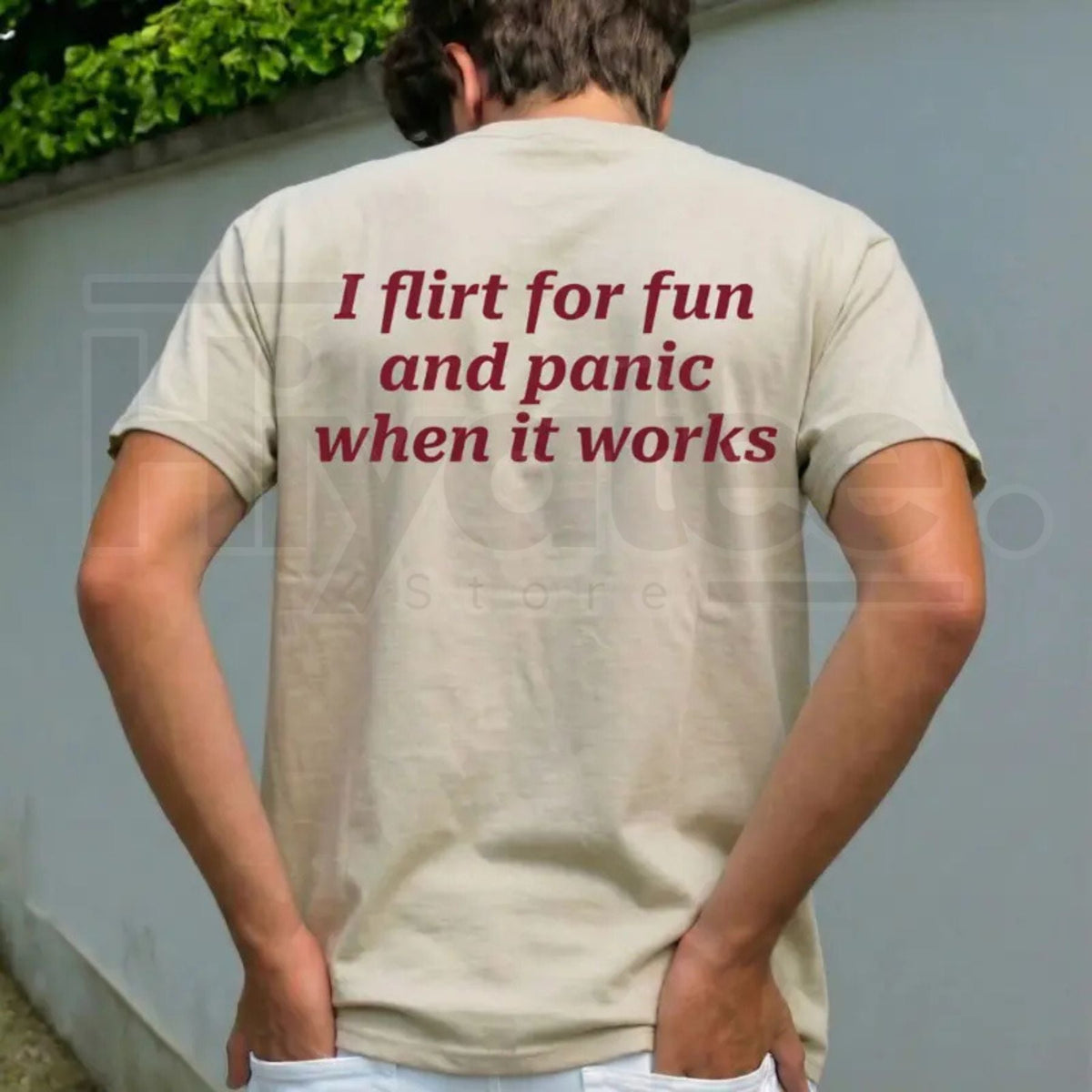 "I Flirt For Fun And Panic When It Works" Statement