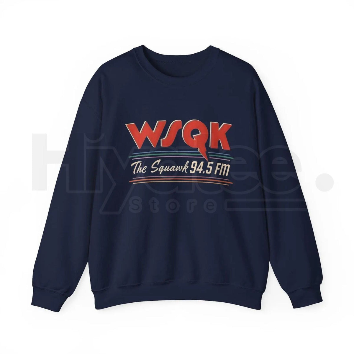 WSQK The Squawk 94.5 Radio Sweatshirt: Retro FM Radio Merch & Gift