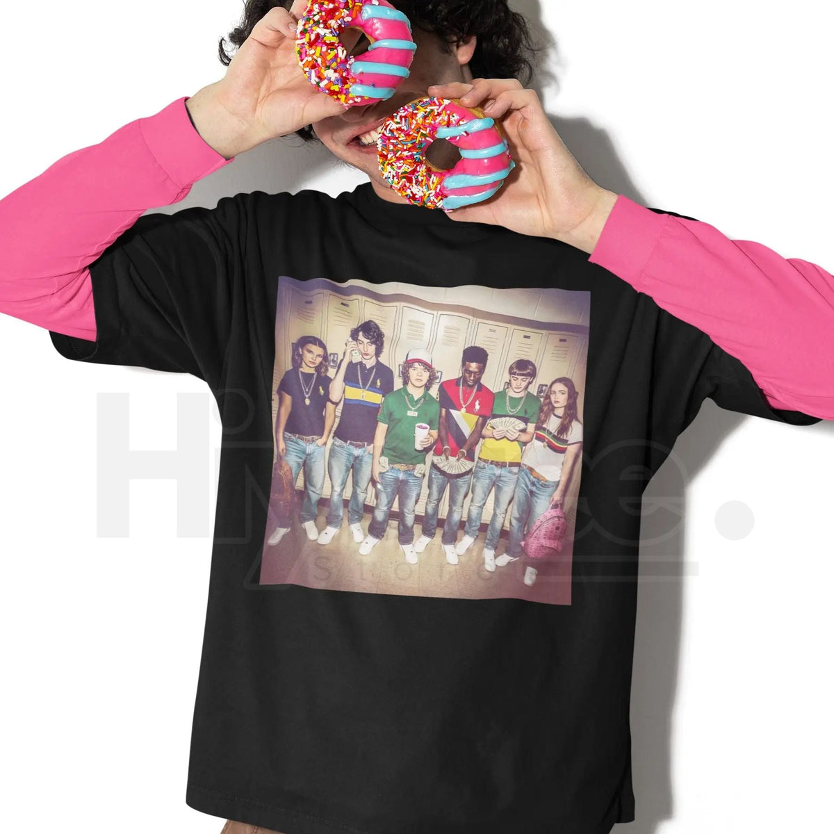 Stranger Gang "Hood Things" T-Shirt – The Upside Down Hawkins Gang Tee